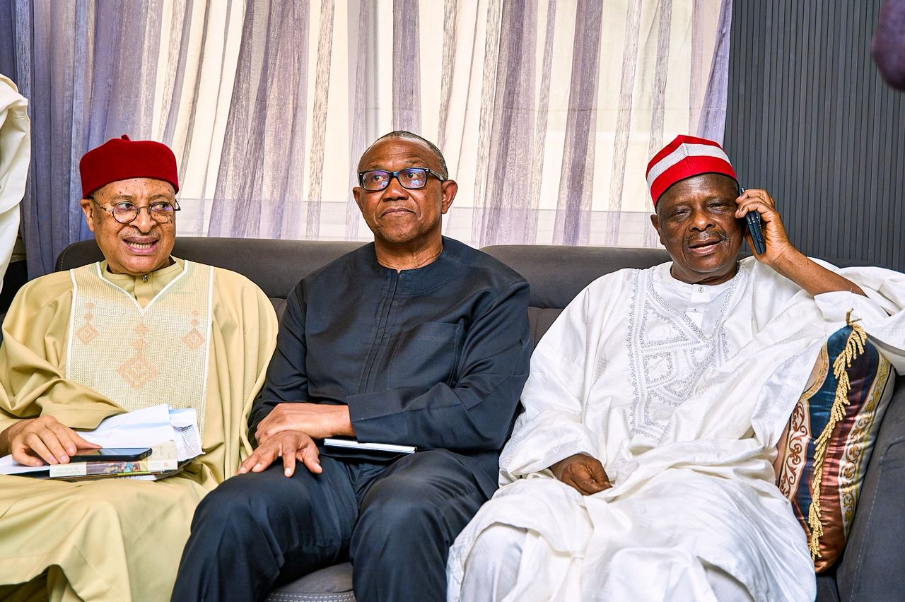 Peter Obi Kwankwaso celebrate Obasanjo