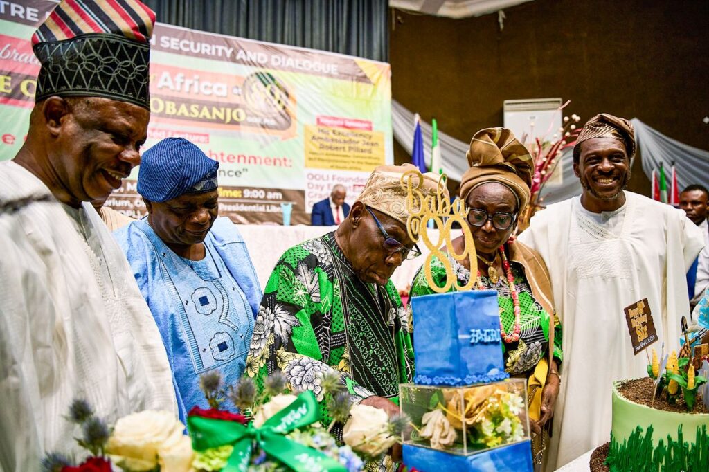 Peter Obi celebrates Obasanjo at 89