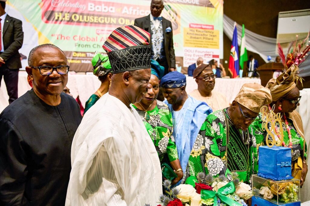 Peter Obi celebrates Obasanjo at 89