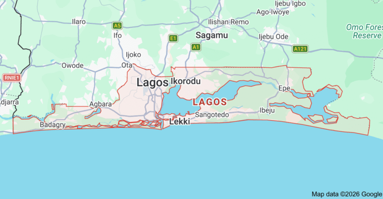 lagos state map