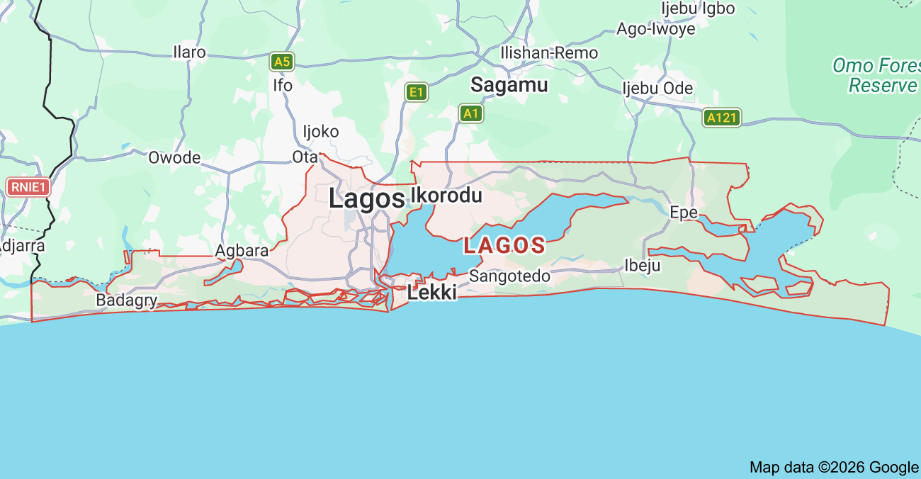 lagos state map