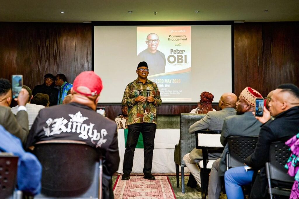 Peter Obi Address Nigerians in CapeTown