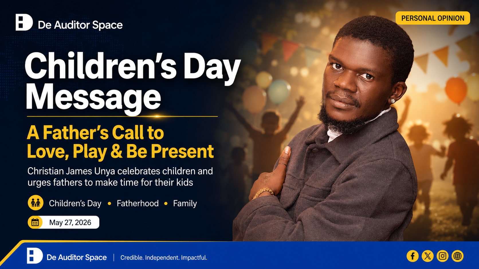 Childrens Day Message Fathers Be Present