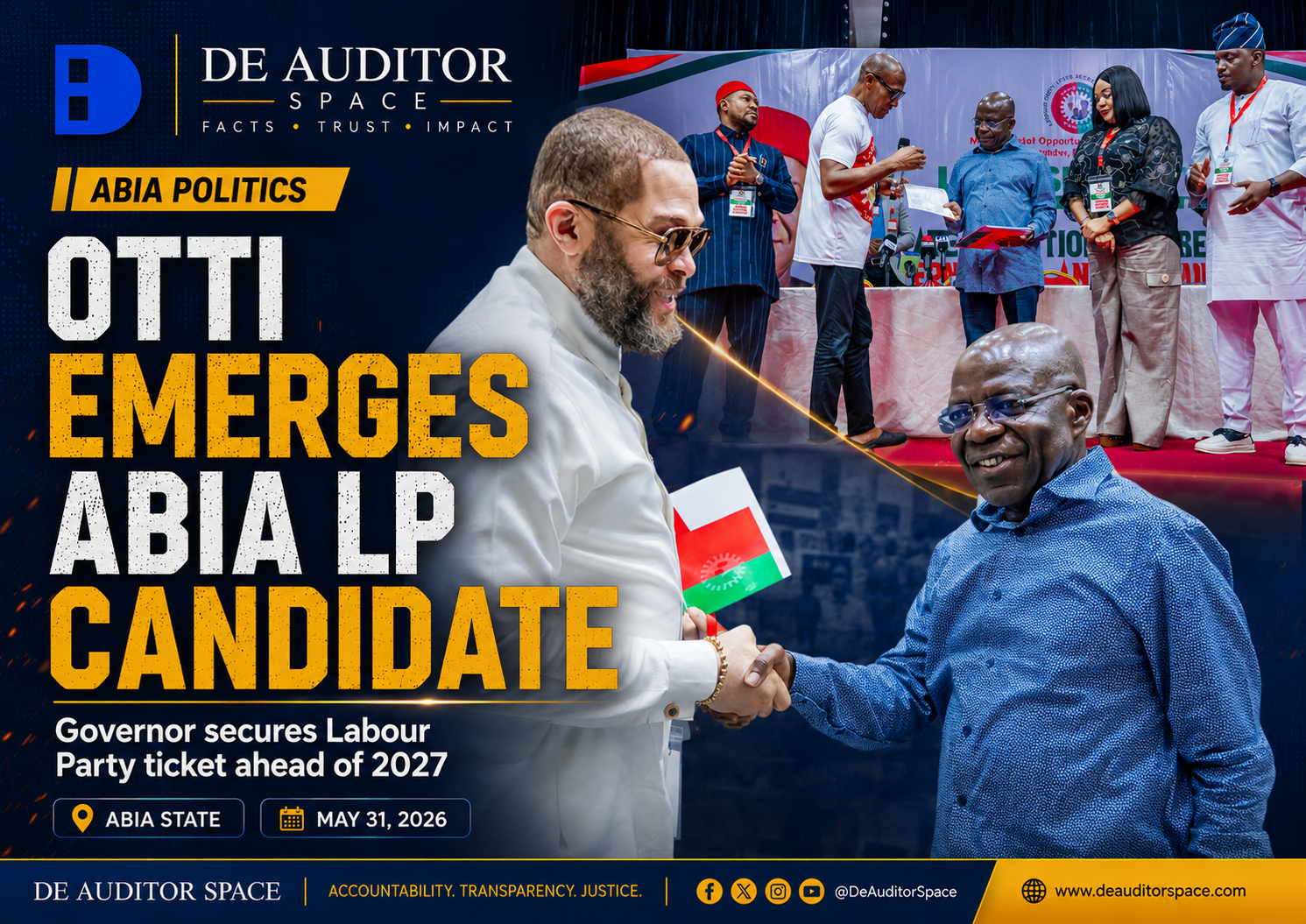 Otti Abia LP governorship candidate after Labour Party primary in Abia State